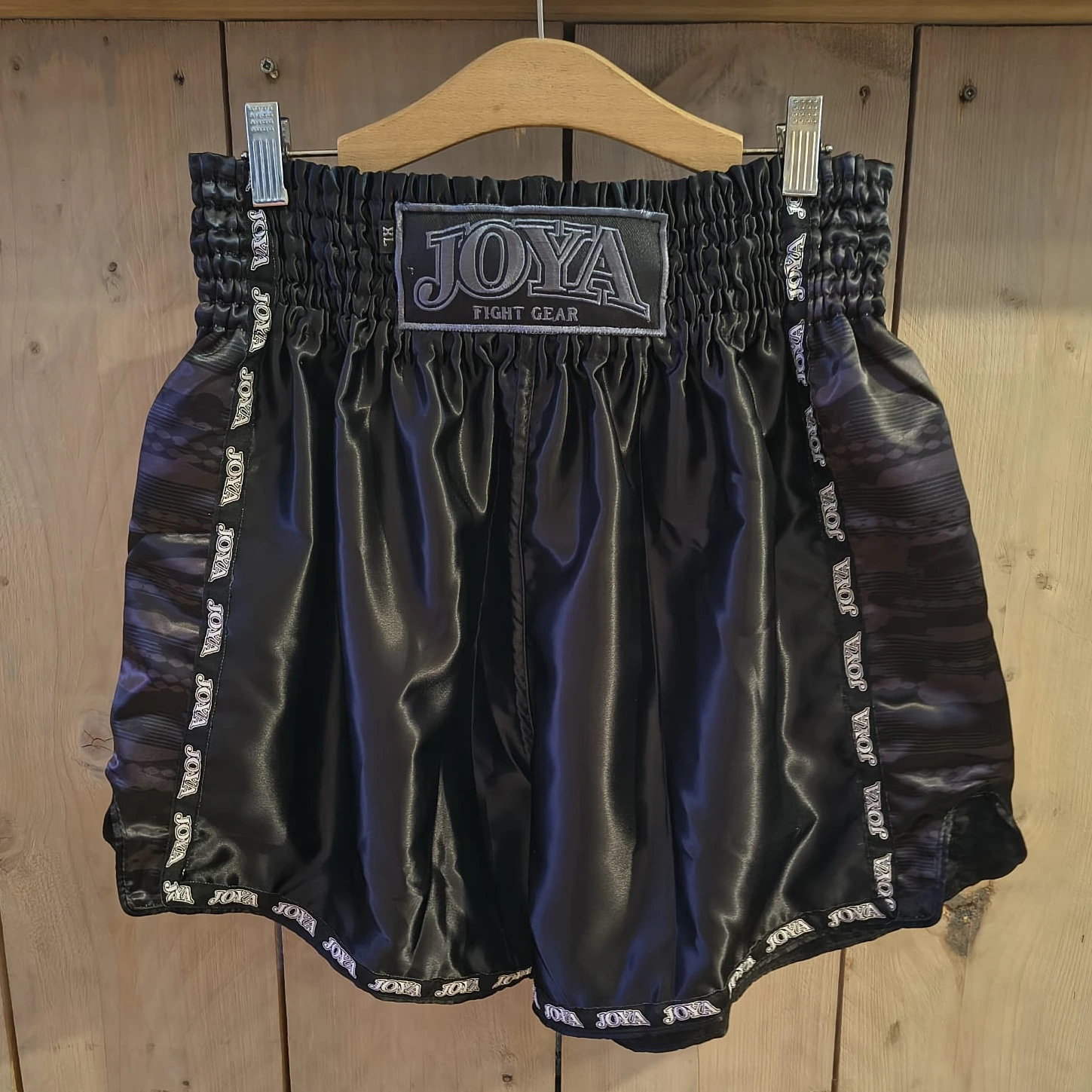 Kickboksbroekje Camo Zwart