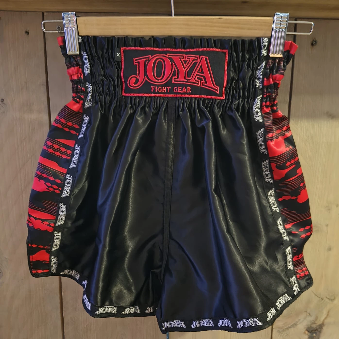kickboksbroekje camo rood